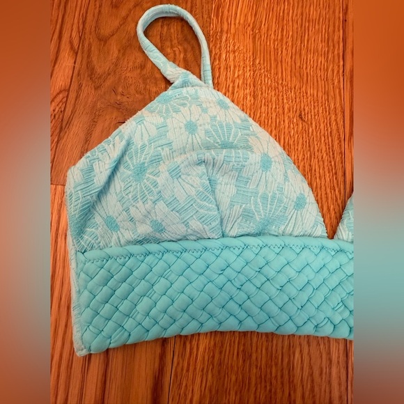 Seafolly Australia Marloe Banded Bralette Bikini Top - Atoll Blue size US 4 NWT - Picture 4 of 10